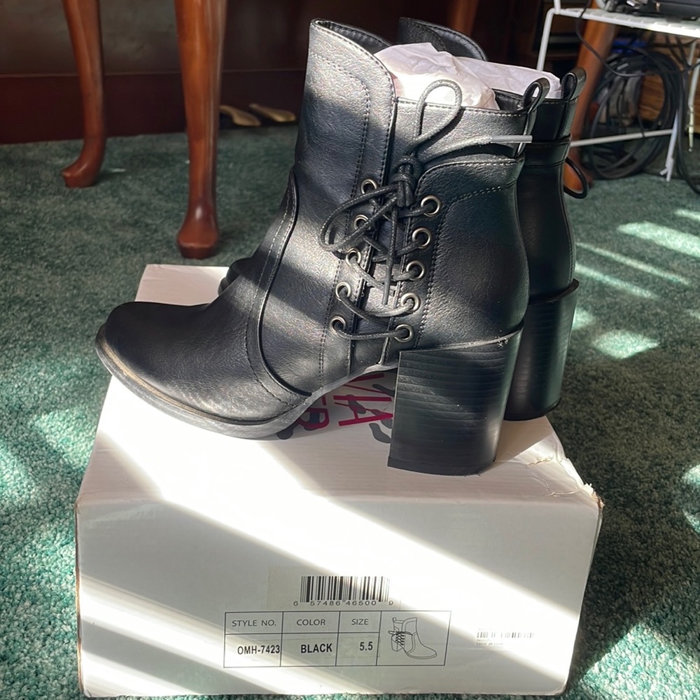 Black Heeled Boots